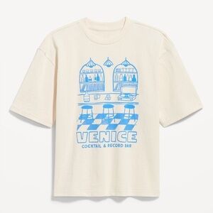 NWT Old Navy Heavyweight Cropped Graphic T-Shirt Size L